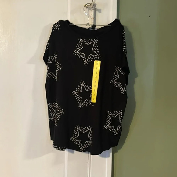 Buffalo BLACK SUPERSTAR SHORT SLEEVE CREW NECK KNIT TOP SZ Small - Picture 4 of 10